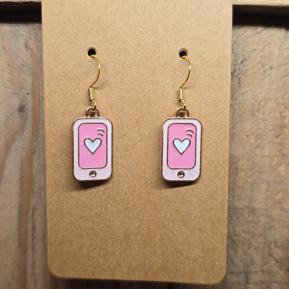 Valentine's Day Love Text Earrings